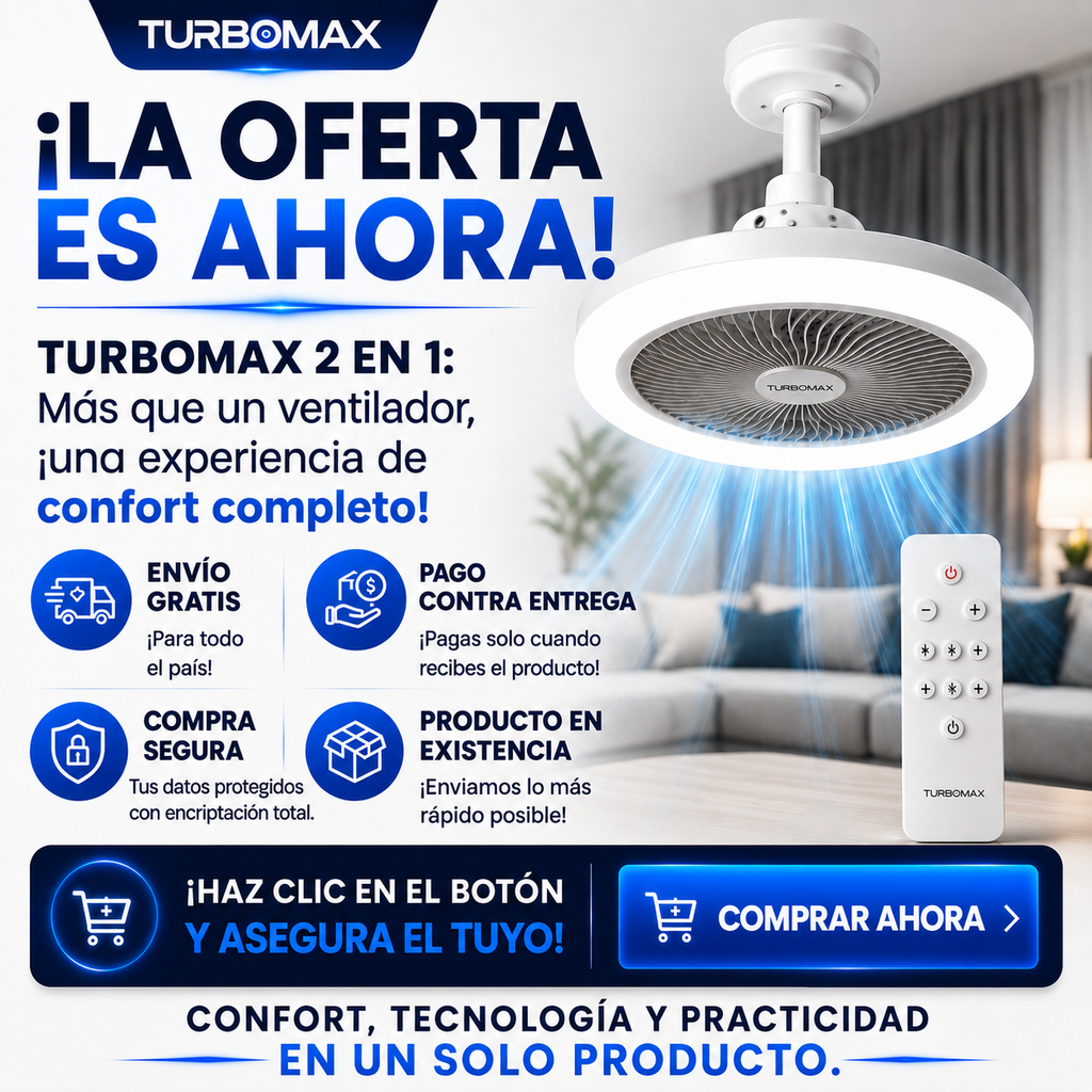 Ventilador Inteligente de LED 2 en 1 TurboMax™ - KITS: 2, 3 unidades