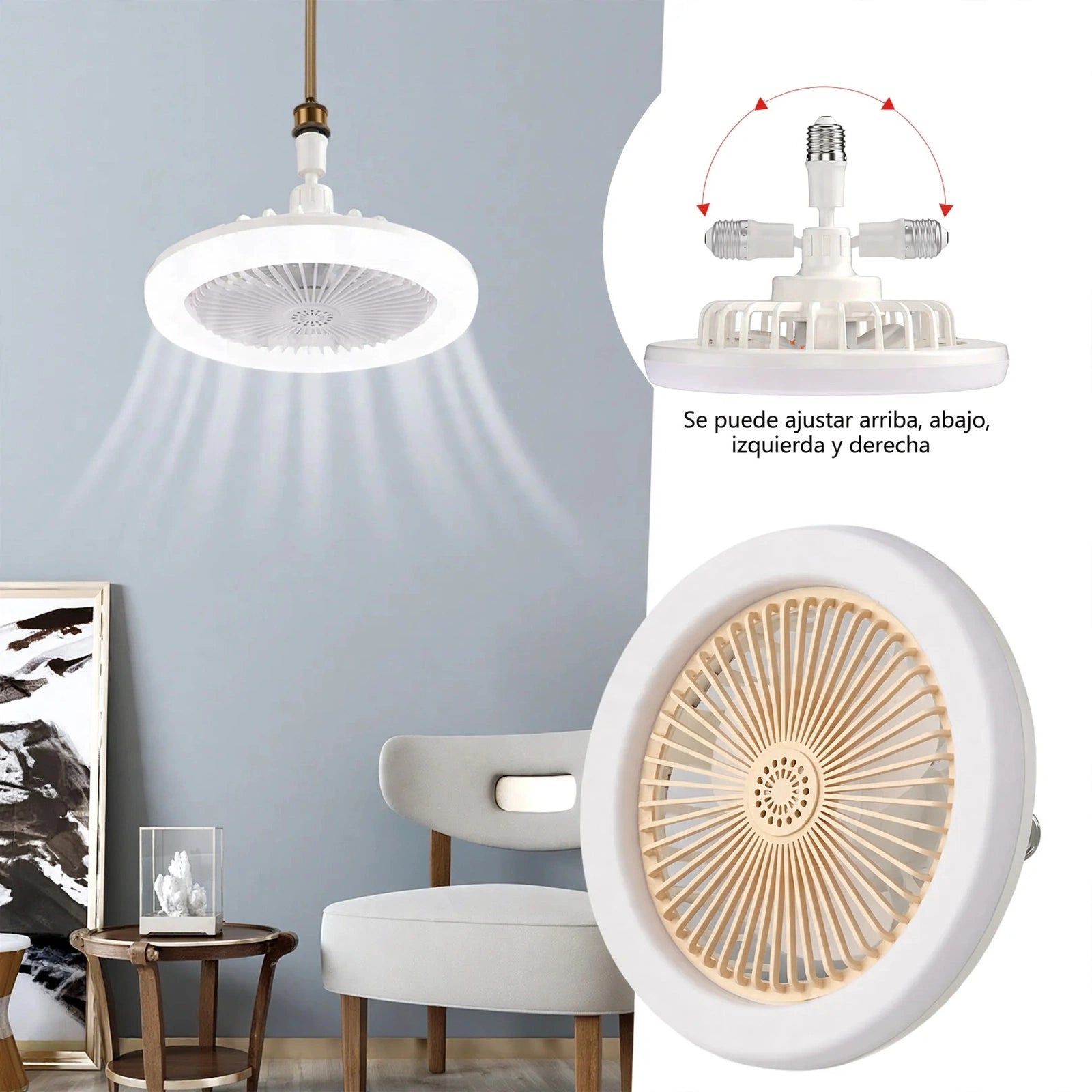 Ventilador Inteligente de LED 2 en 1 TurboMax™ - [SUPER POTENTE]