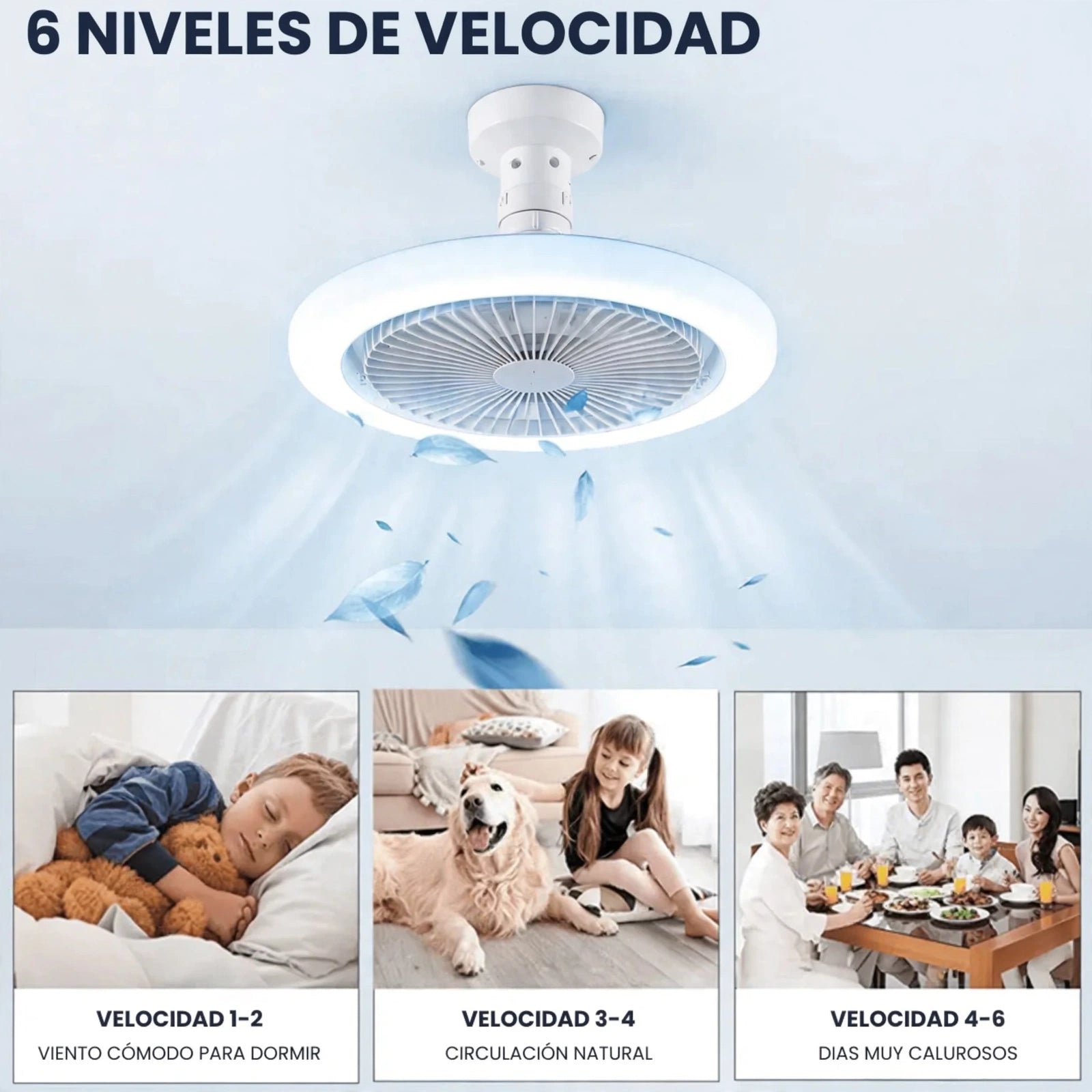 Ventilador Inteligente de LED 2 en 1 TurboMax™ - [SUPER POTENTE]