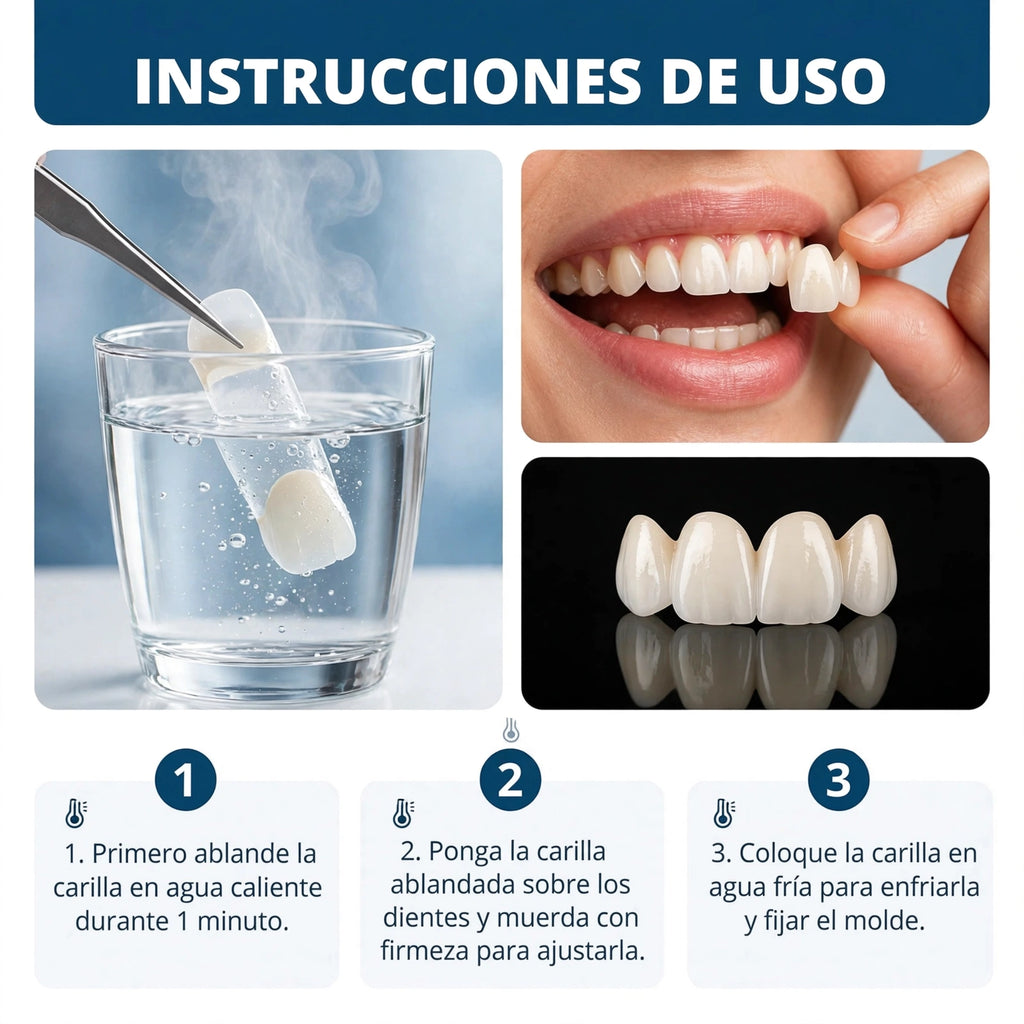 SmilePro 🦷 - Carillas Dentales Ajustables De Resina + ESTUCHE REGALO - ¡Últimas unidades!