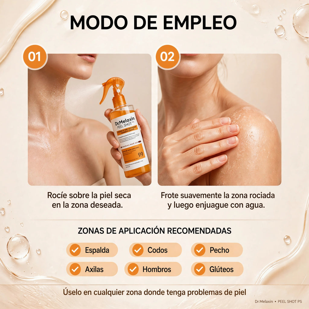 Exfoliante Dr.Melaxin - Para Aclarar Partes Oscuras - COMPRA 1 Y LLÉVATE 2 ou COMPRA 2 Y LLÉVATE 3